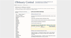 Desktop Screenshot of obitcentral.com